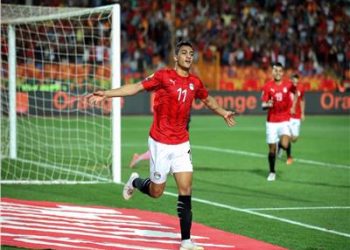مصطفى محمد يسجل الهدف الأول لمنتخب مصر في مرمى كوريا الجنوبية
